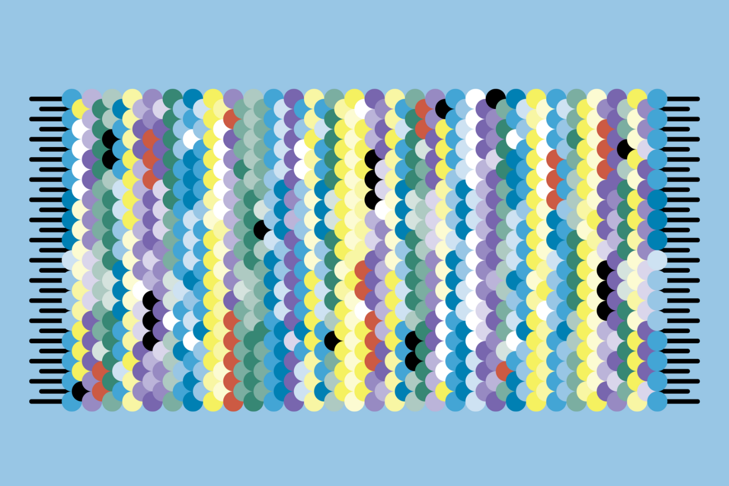 Illustration bunter Teppich Titelbild vom Themenjournal Ganzutag